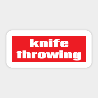 Knife Throwing Sticker